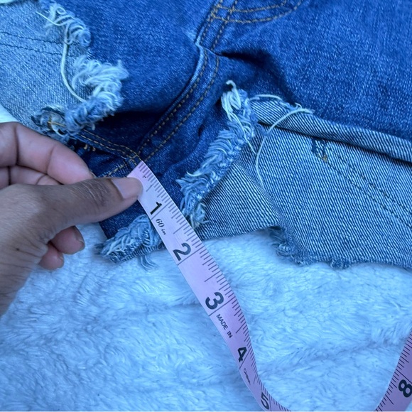 Free People Button Fly High Rise Shorts - Picture 6 of 7